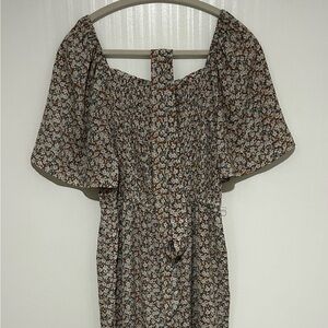 Floral Print Jumpsuit